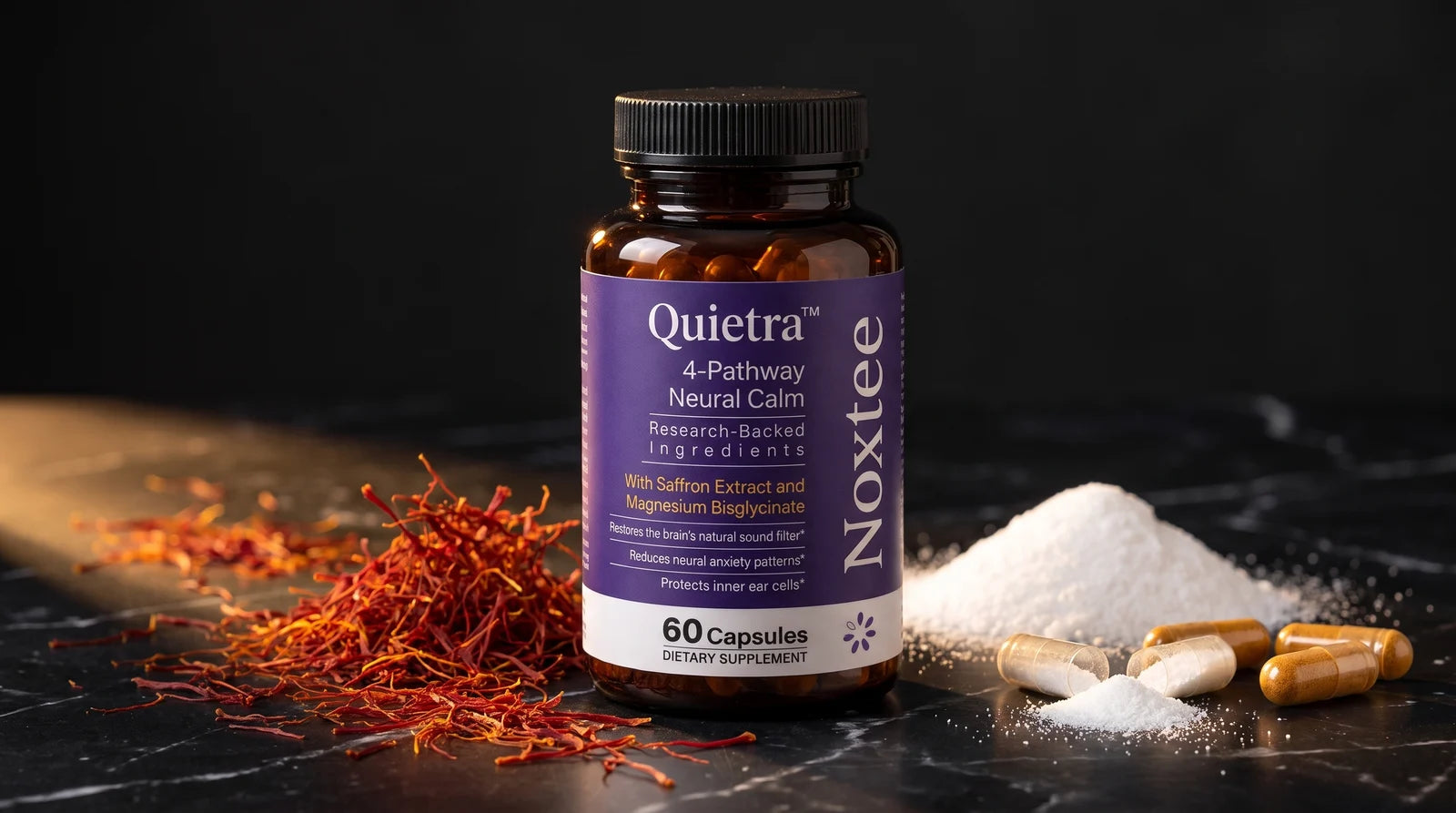 Quietra with glycine and saffron
