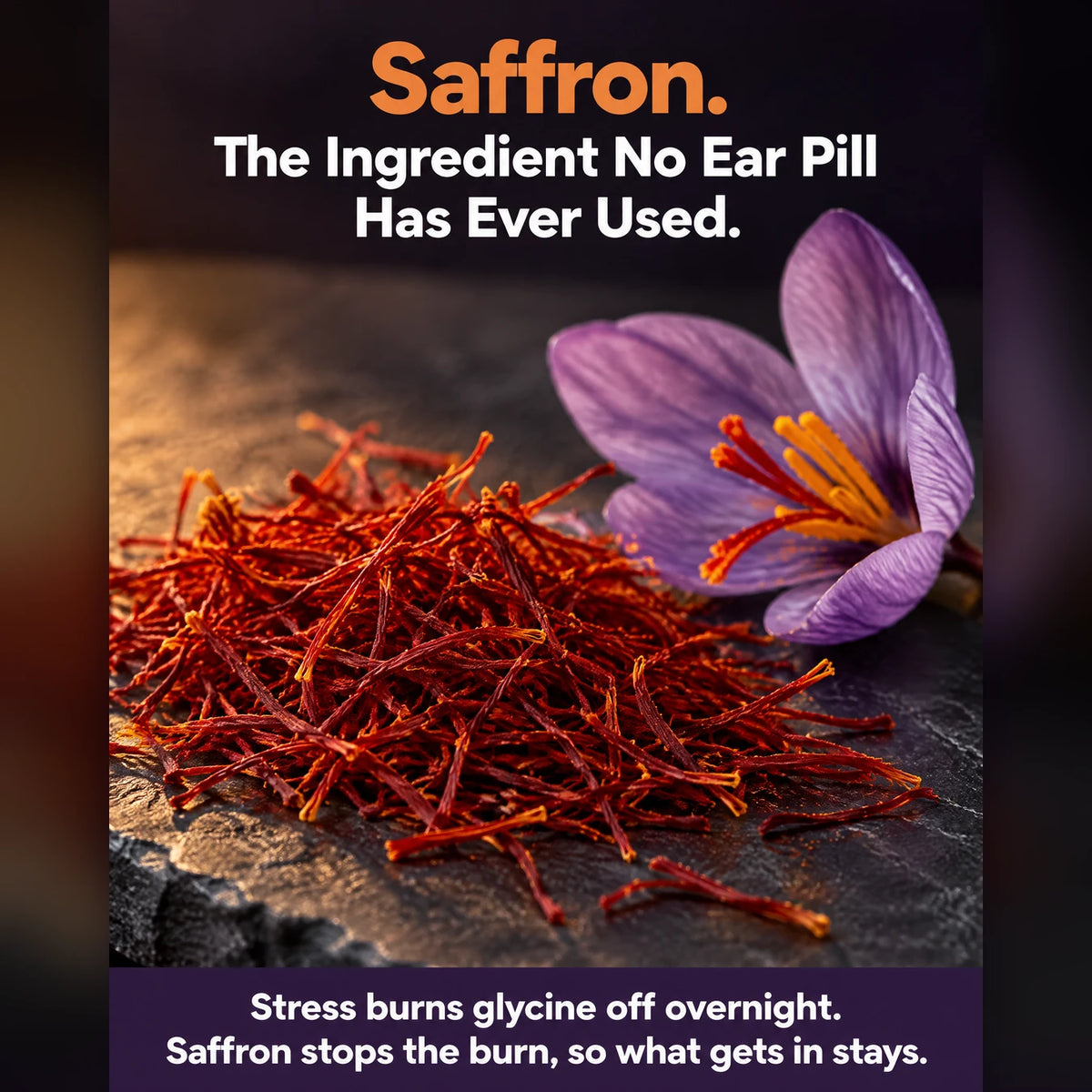 Saffron — The Ingredient No Ear Pill Has Ever Used