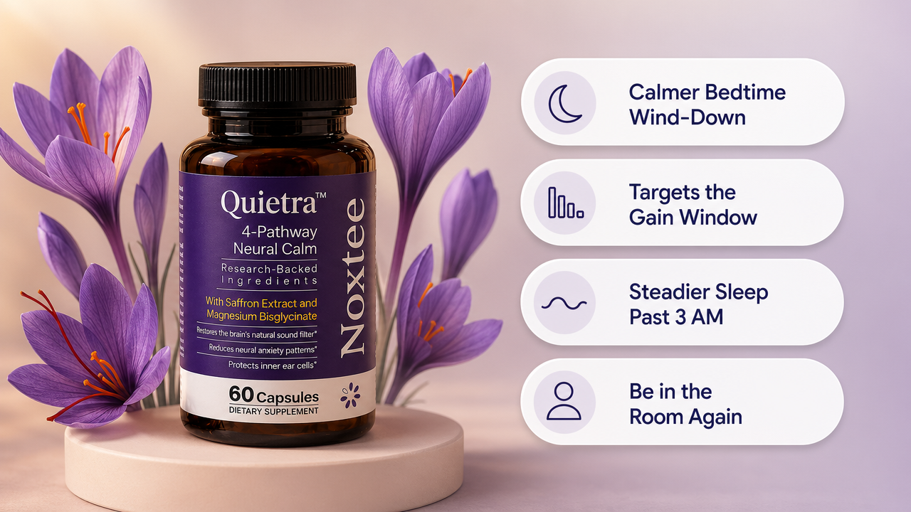 Noxtee bottle with bedtime wind-down benefits