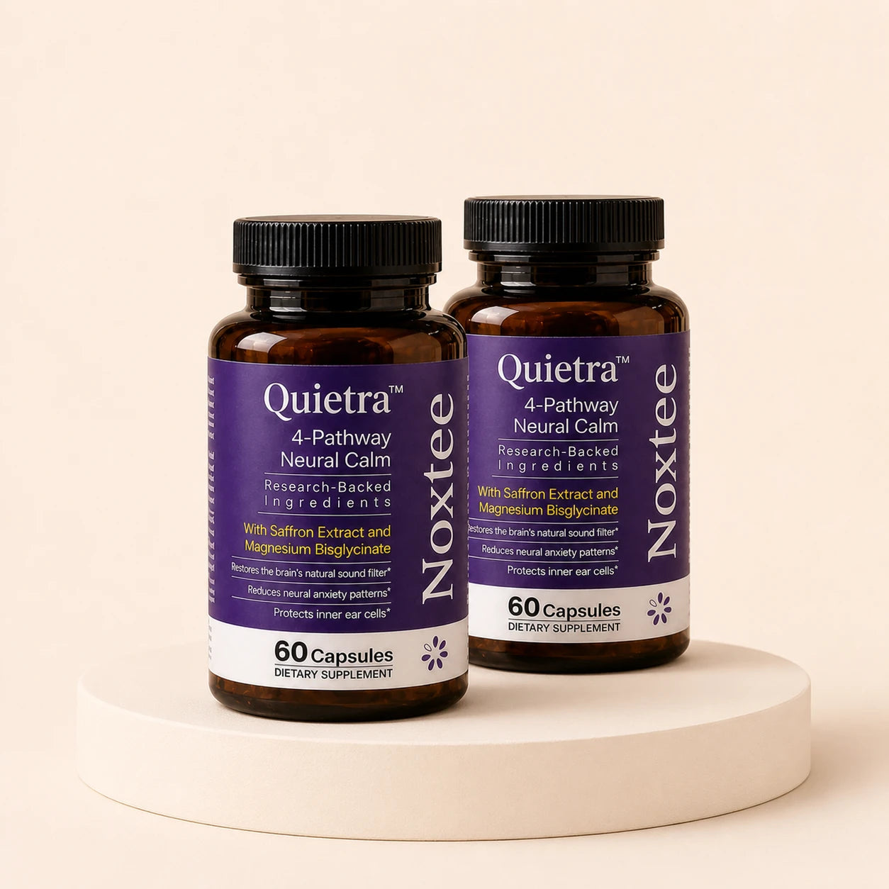 Two Noxtee bottles