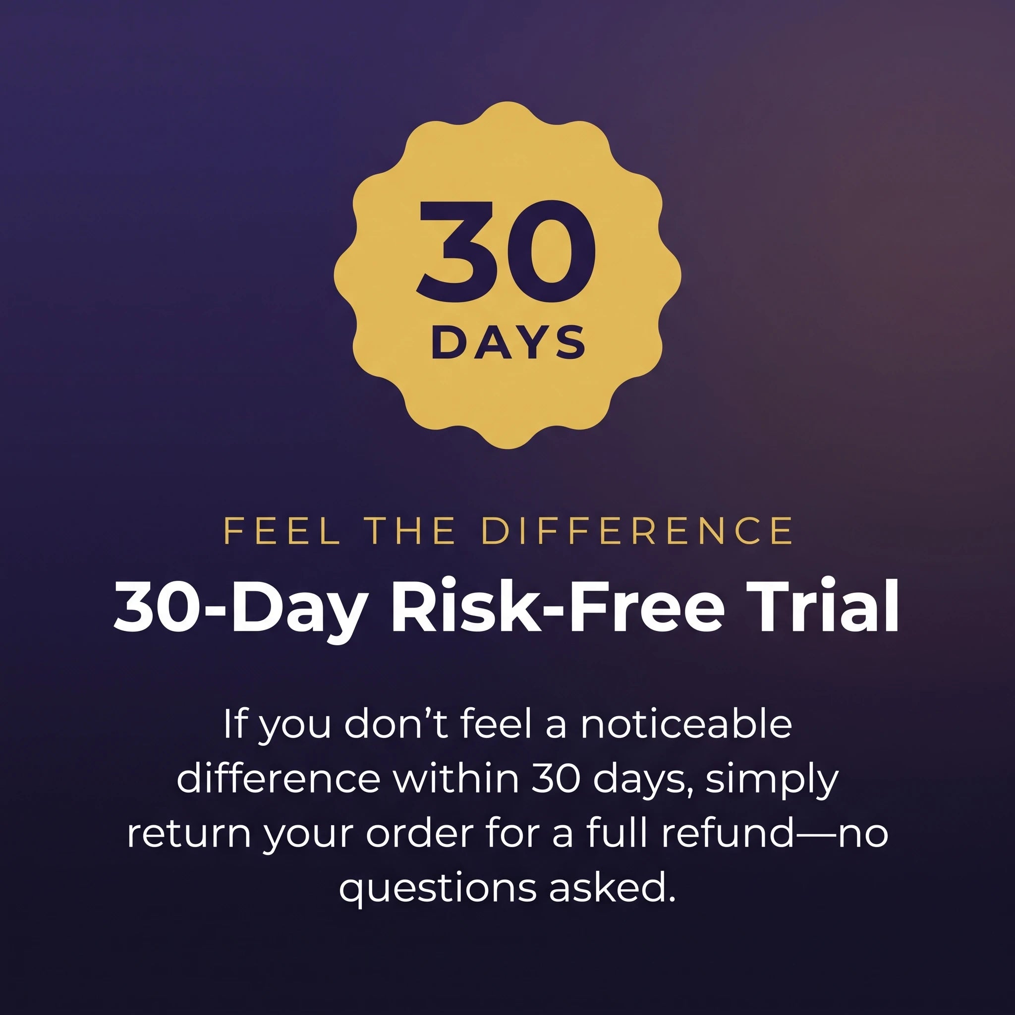 30-day risk-free trial money-back guarantee