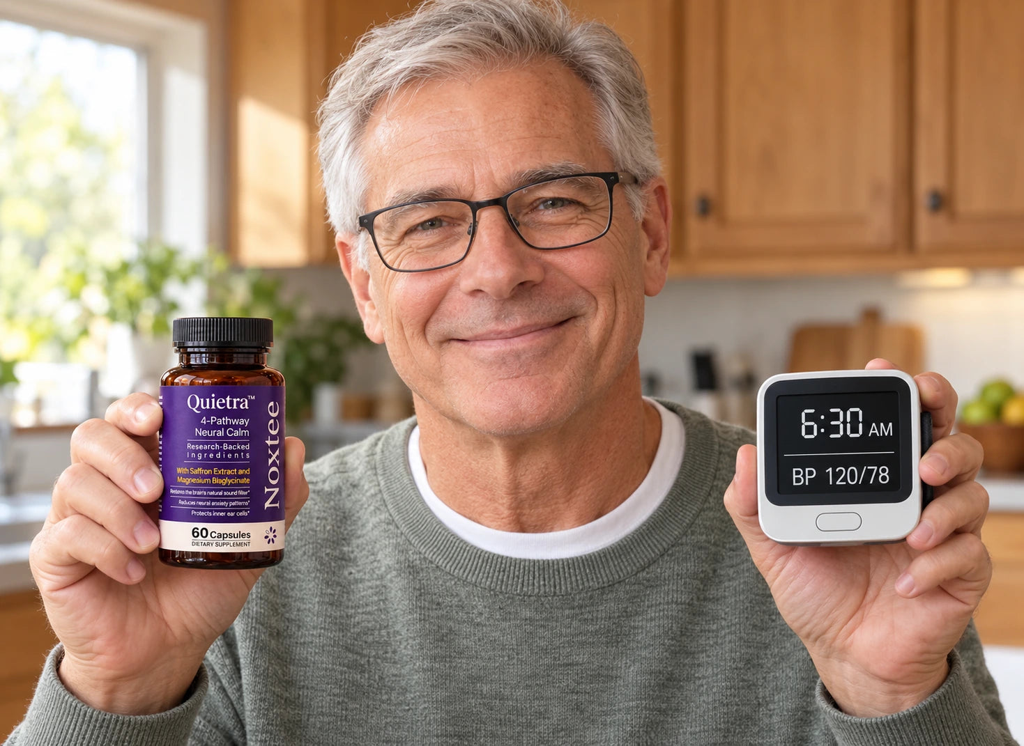 Noxtee Quietra and a morning sleep monitor