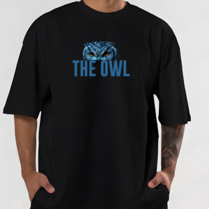 The Owl Oversized T-shirt – Black