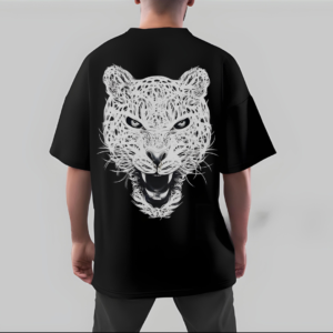 Tiger Oversized Tshirt-Black