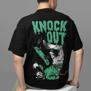 Knock Out Oversized T-shirt – Black