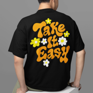 Take It Easy Oversized T-shirt – Black