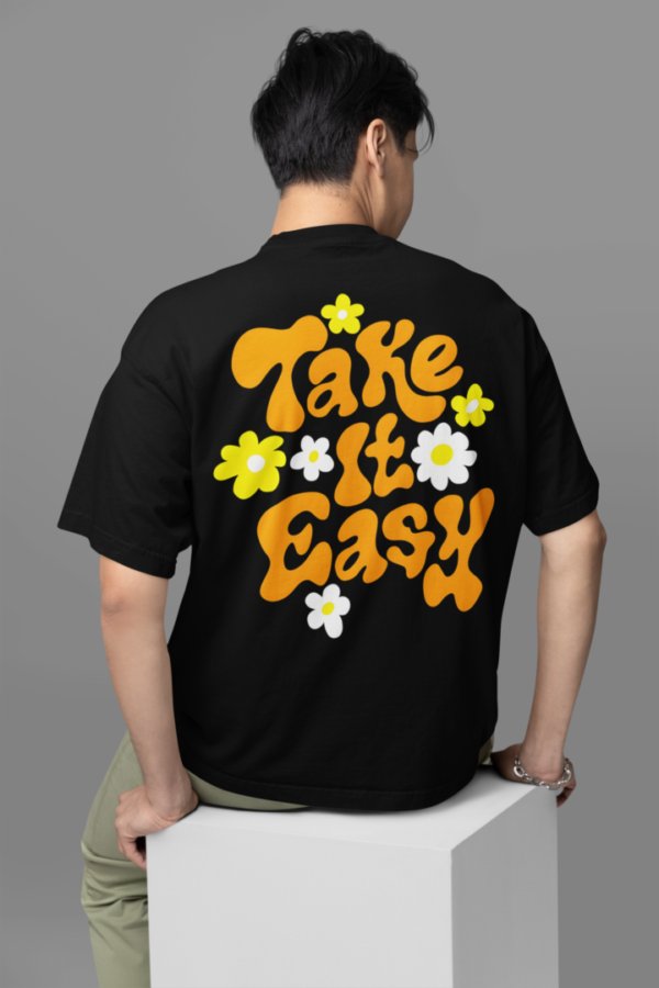 Take It Easy Oversized T-shirt - Black