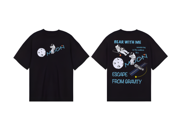 Escape from Gravity Oversized T-shirt -Black - Image 3