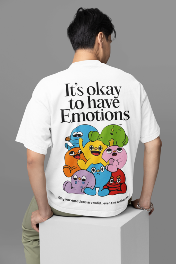 It`s Ok To Have Emotion Oversized T-shirt - White