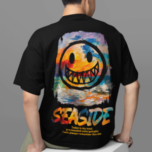 SEASIDE Oversized T-shirt- Black