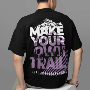 Make Your Own Trail Oversized T-shirt – Black