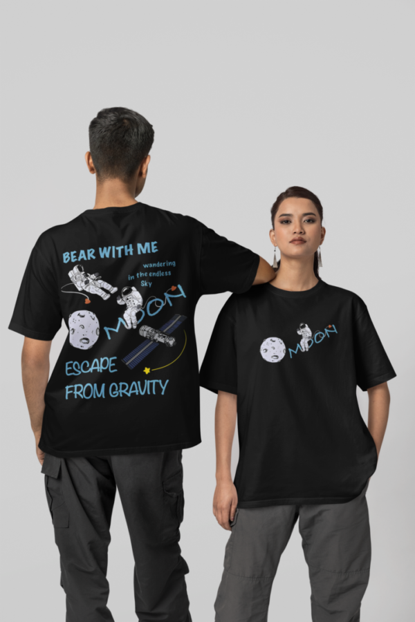 Escape from Gravity Oversized T-shirt -Black - Image 2