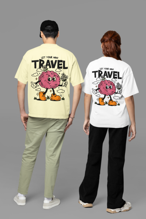 Let your mind Travel T-shirt - ( Unisex ) - Image 4