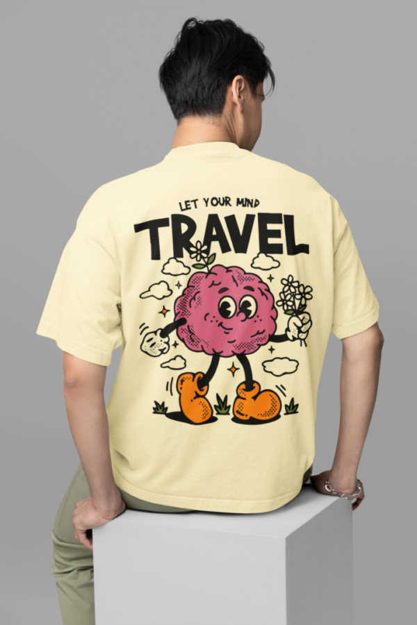 Let your mind Travel T-shirt - ( Unisex ) - Image 2